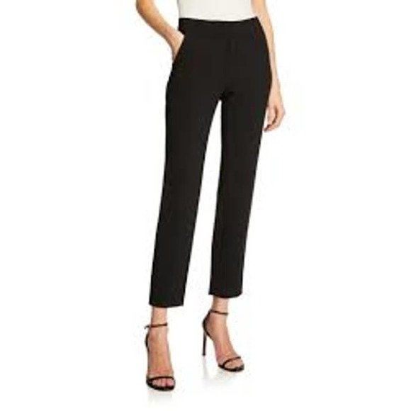 ST. JOHN Women´s Navy Blue Cropped Laser Cut Eyelet...